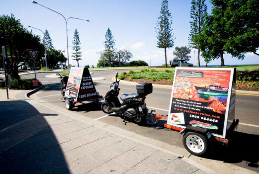 you see me billboards advertising scooters mobile queensland sunshine coast