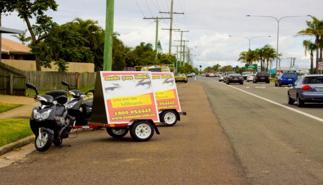 you see me youseeme mobile advertising billboards sunshine coast